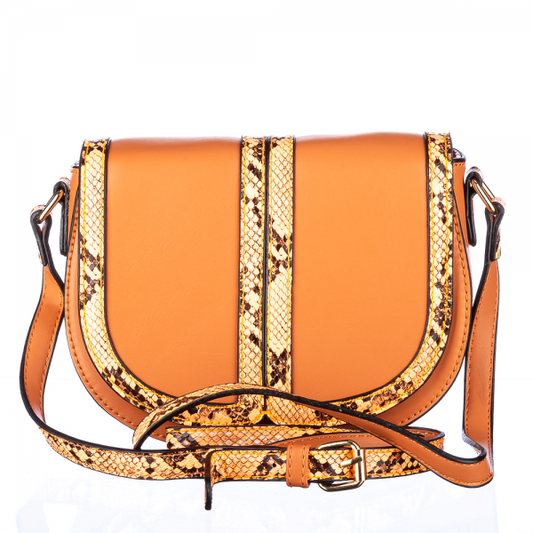 Γυναικεία τσάντα Evian Πορτοκάλι  οικολογικό δέρμα - Kalapod.gr